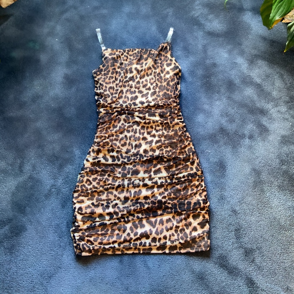 Mini cheetah print Dress